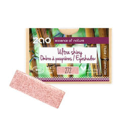 Zao Essence of Nature Ombre à paupières ultra shiny rectangle recharge Ultra Shiny 272 Fairy Pink 1.3 g