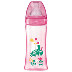 Dodie Biberon Anti-Colique Tétine Ronde 3 Vitesses 330 ml Débit 3 6 Mois et + - Couleur : Rose