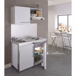 Couleur : Blanc Glacier Finition : Mat Structure : Métal thermolaqué Dimensions L/P/H : 120 x 58 x 83 cm Composition : 1 cais ...