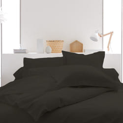Housse de couette 100% Coton 57 fils Anthracite - PD7070-140