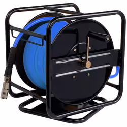 Enrouleur d'air rotatif - 360° - 30 m - Tuyau polyuréthane tressé - Raccords BP- ARCA - ENROUL30BP - Enrouleur pour cloueur 8 ...