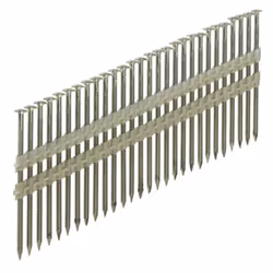 Pointes en bande 34° 3.1x50 Annelées Inox Tête bombée - Sans gaz - Boite de 2200 clous - ARCA - SPB343150AITP - Clous compati ...