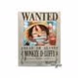 Plaque en métal One Piece - Luffy Wanted (28x38) - ABYstyle