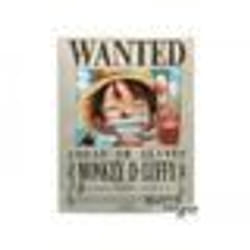 Plaque en métal One Piece - Luffy Wanted (28x38) - ABYstyle