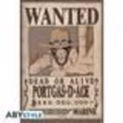 Poster - ABYstyle - One Piece - Wanted Ace - 915x61 cm - Papier brillant 170 g/m²