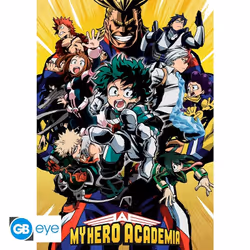 ABYstyle 3700789266631, 1 pièce(s), 170 g/m², MY HERO ACADEMIA, Rectangulaire, Multicolore, Intérieure