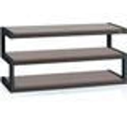 Meuble TV - NorStone - Esse - Noir et Noyer - Support jusquà 80 kg - Écrans jusquà 46