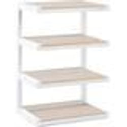 Meuble Audio/Video - NorStone - Esse Hi-Fi - Blanc et Chêne - 4 Étagères - Design Épuré