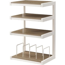 Support hi-fi Vinyl - NORSTONE - Esse - Acier laqué époxy - Étagères en verre - Design contemporain