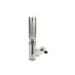 Pompe De Forage 4'' à Turbine Inox Orlando - 1,1kw Monophasé - 2,7m³/h à 85hmt