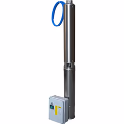 Pompe submersible pour puits 4" multicellulaire Matériel de qualité professionnelle , cette pompe immergée pour puits est con ...