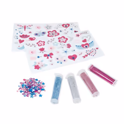 Buki Tatouages Pailletés, Multicolore, Fille, 8 an(s), Plastique, 7 pièce(s), Consumer Unit ou UVC unité de vente consommateu ...