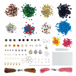 Buki Bijoux Bohème, 8 an(s), Plastique, Métal, Multicolore