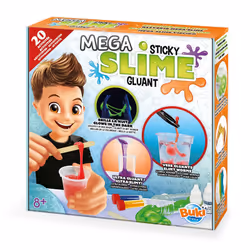 Buki Mega sticky slime, Kit d'expériences, Chimie, 8 an(s)
