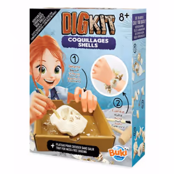 Buki DIG KIT - Coquillages, Kit d'expériences, Paléontologie, 8 an(s), Multicolore