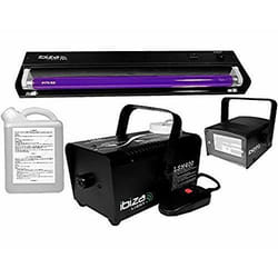 Pack machine à fumée - IBIZA LIGHT - FOG&FIRE - 400 watts - 2 jeux de lumière - Ambiance discothèque