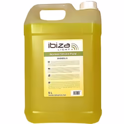 Liquide spécial machines à fumée - IBIZA LIGHT - Bidon de 5L - Non toxique - Normes CE