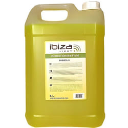 Liquide spécial machines à fumée - IBIZA LIGHT - Bidon de 5L - Non toxique - Normes CE