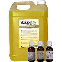 Bidon de 5L liquide machines à fumée - IBIZA LIGHT - avec 3 parfums assortis - Non toxique