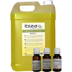 Bidon de 5L liquide machines à fumée - IBIZA LIGHT - avec 3 parfums assortis - Non toxique