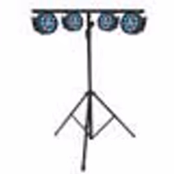 PROJECTEURS IBIZA A LED Pack Light 4 PAR MINI RGBW + Portique