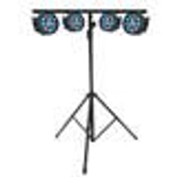 PROJECTEURS IBIZA A LED Pack Light 4 PAR MINI RGBW + Portique