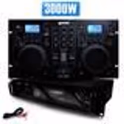 GEMINI CDM4000 Lecteur Combo Professionnel CD-USB + Ampli AX-3000 MyDj
