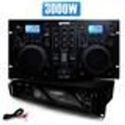 GEMINI CDM4000 Lecteur Combo Professionnel CD-USB + Ampli AX-3000 MyDj