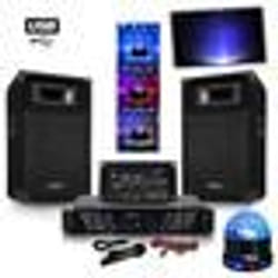 Pack Sono ampli + enceintes 500W + Table de mixage + SUNMAGIC LED RVB