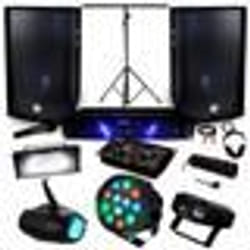 Pack Sono Ampli AMP-300 + HP BMS-12 de 2x600W + Pack 4 lumières