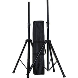 Pieds pour enceinte - IBIZA SOUND - SS01B - Noir - Hauteur 1.2m-1.8m - Charge max. 25kg