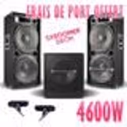 Pack 15-215-SK 4600W Sub38 -2 Enceintes 15 +CABLES