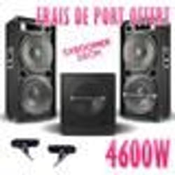 Pack 15-215-SK 4600W Sub38 -2 Enceintes 15 +CABLES