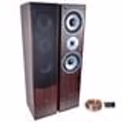 Paire denceintes Hifi/Home-Cinéma 2x500W L766-WA + 10 Mètres de câbles transparent