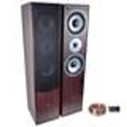 Paire denceintes Hifi/Home-Cinéma 2x500W L766-WA + 10 Mètres de câbles transparent