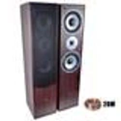 Paire denceintes Hifi-Home-Cinéma 2x500W L766-WA + 20 Mètres de câbles transparent