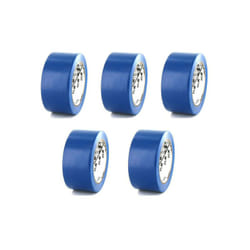 3M - Lot de 5 rubans adhésifs vinyle Bleu - 50mm - 764B-50