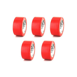 Lot de 5 rubans adhésifs vinyle 3M - Rouge - 50mm - 764R-50
