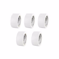 Lot de 5 rubans adhésifs vinyle 3M - Blanc - 50mm - 764BL-50