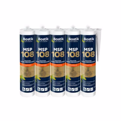 Présentation : Ce lot de 5 mastics Bostik MSP 108 Polymères blanc de fixation hautes performances est idéal pour le collage e ...