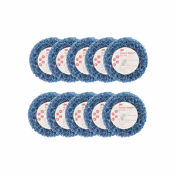 Présentation : Lot de 10 brosses 3M scotch-brite CG-ZS diamètre 75 mm x 10 dont la structure flexible permet une grande soupl ...