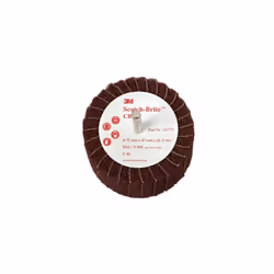 Présentation : La brosse 3M scotch-brite CB-ZS grain 120 diamètre 75 mm dont la structure flexible permet une grande soupless ...