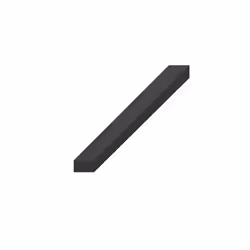 Bande caoutchouc spongieux epdm croûté 4 faces noir 30x15mm longueur 1m