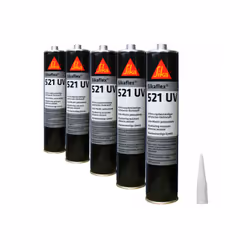 Description générale Ce lot de 5 colles mastic hybride Sikaflex 521 UV permet la réalisation des travaux d'étanchéité et de c ...