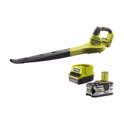 Description générale Pack RYOBI souffleur 18V One+ OBL1820S - 1 batterie 5.0Ah LithiumPlus - 1 chargeur rapide 2.0Ah RC18120- ...