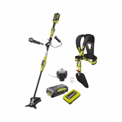 Présentation : Pack RYOBI contenant une débroussailleuse 36V Lithium-ion RBC36X26B et une tête complète simple fil de 1,6 mm  ...