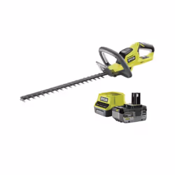 Présentation : Pack RYOBI taille haie 18V One+ Lithium OHT1845 - 1 batterie 18V One+ 4Ah LithiumPlus - 1 chargeur rapide 2.0  ...