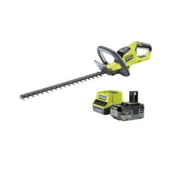 Pack RYOBI taille haie 18V One+ Lithium OHT1845 - 1 batterie 18V One+ 4Ah LithiumPlus - 1 chargeur rapide 2.0 Ah Lithium-ion RC18120-140X