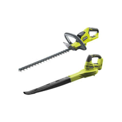 Pack Ryobi taille haie 18V One+ lithium OHT1845 - souffleur 18V One+ OBL1820S - sans batterie ni chargeur