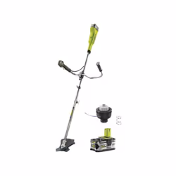 Présentation : Pack RYOBI débroussailleuse 18V One+ LithiumPlus RBC18X20B4F - 1 batterie 5.0Ah RB18L50 - tête complète simple ...